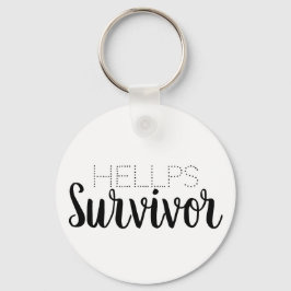 Hellp Syndrome Survivor Keychain Black Nyckelring