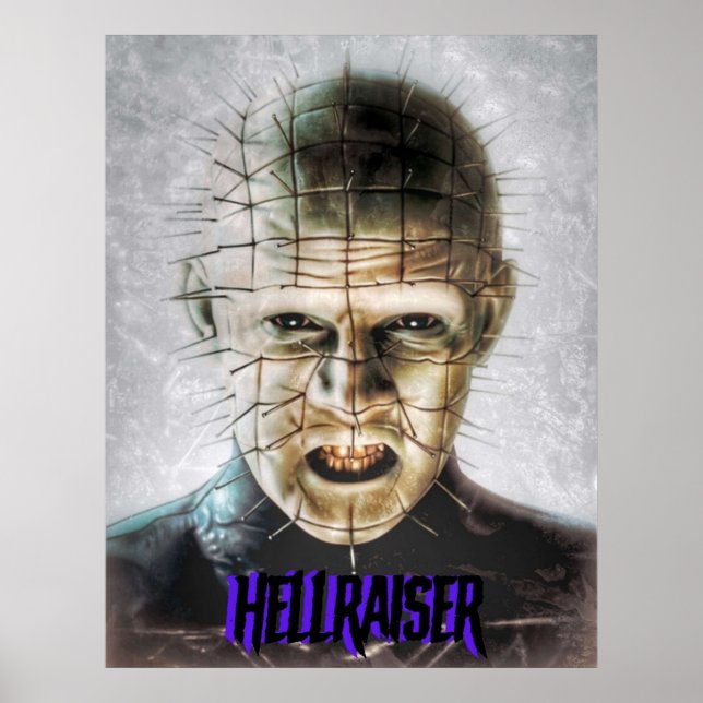 Hellraiser Pinhead Horror Poster (Framsidan)