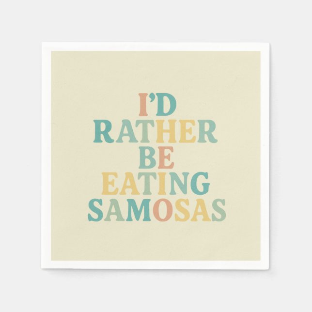 hellre äta samoson pappersservett (Framsidan)