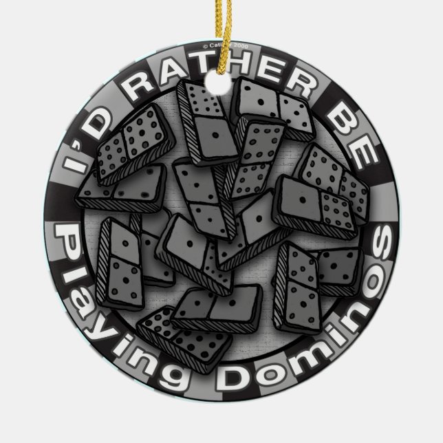 Hellre spela Domino ornament (Framsidan)