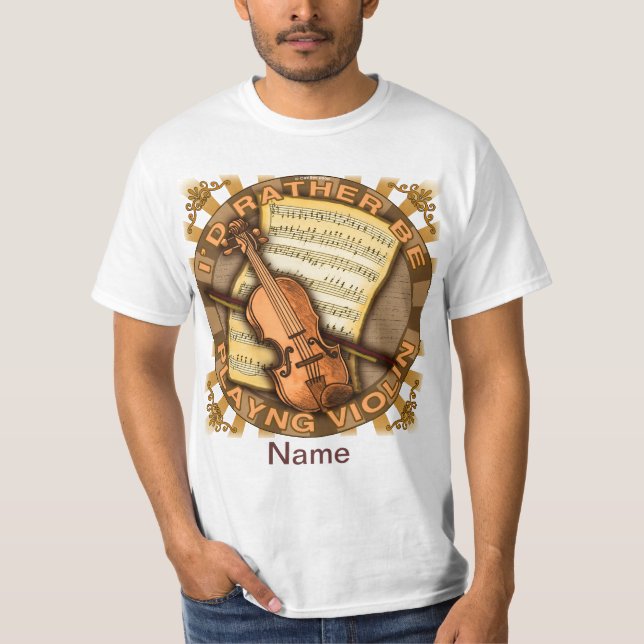 Hellre spela fiol tröja (Framsida)