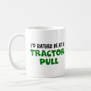 hellre vara på traktorns dragkraft kaffemugg