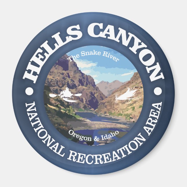 Hells Canyon NRA Magnet (Framsidan)