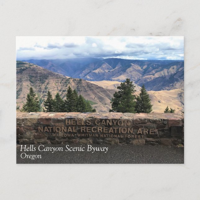 Hells Canyon Scenia Byway, ELLER Vykort (Framsida)
