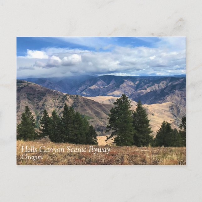 Hells Canyon Scenic Byway, OR Vykort (Framsida)