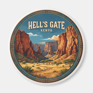 Hell's Gate nationalpark Naivasha Kenya Magnet