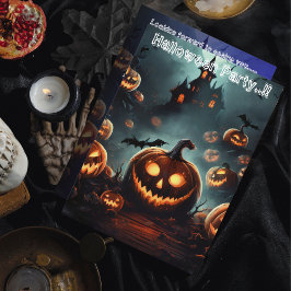 Hells Pumpkin Head Halloween fest Inbjudningar