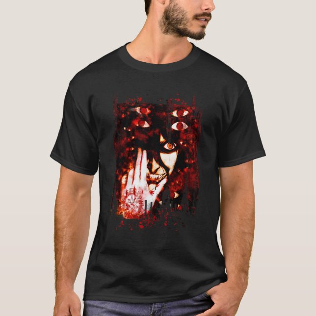 Hellsing ANIME MANGA TECKNAD MEME GIFT T Shirt (Framsida)