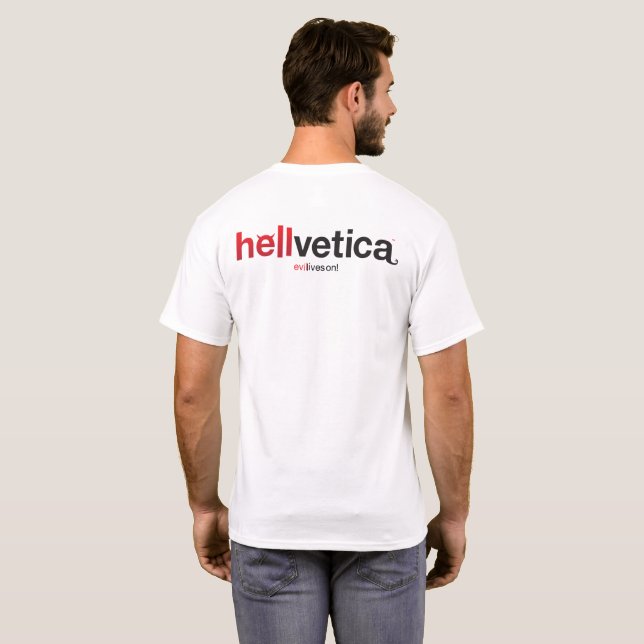 hellvetica – Horisontellt logo T Shirt (Hel baksida)