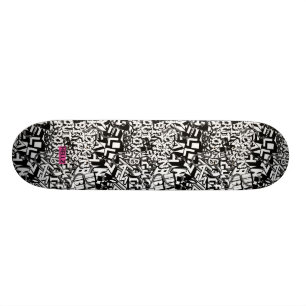 Hellz Bellz "alfabetsoppa ", Old School Skateboard Bräda 21,6 Cm