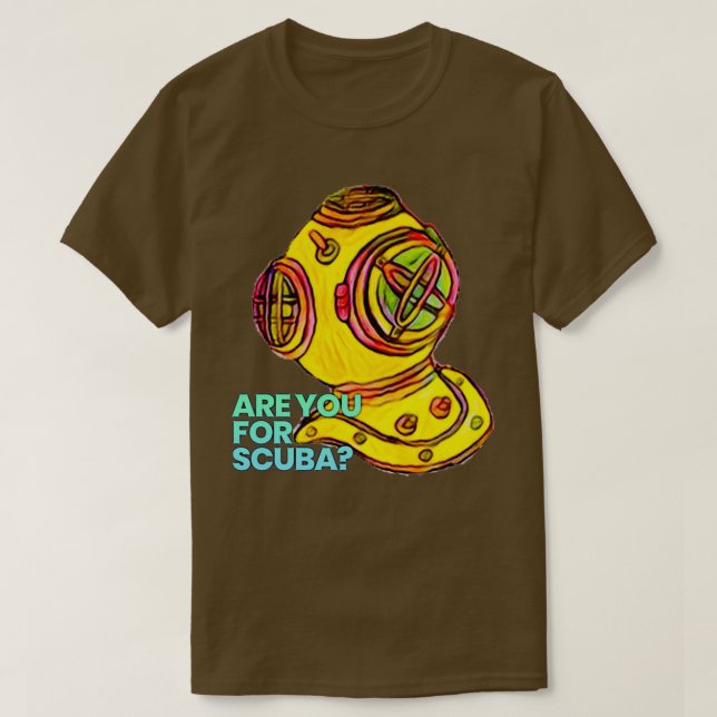 Helmet Antique Scuba Dive Helmet T Shirt (Design framsida)