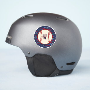 Helmet Decal för marin blå monogram Namn Baseball Klistermärken