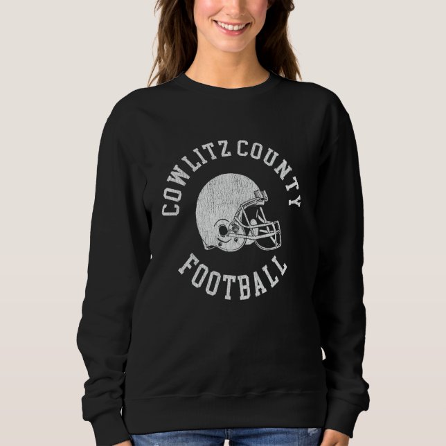 Helmet för fotboll för Throwback-fotboll i Cowlitz T Shirt (Framsida)