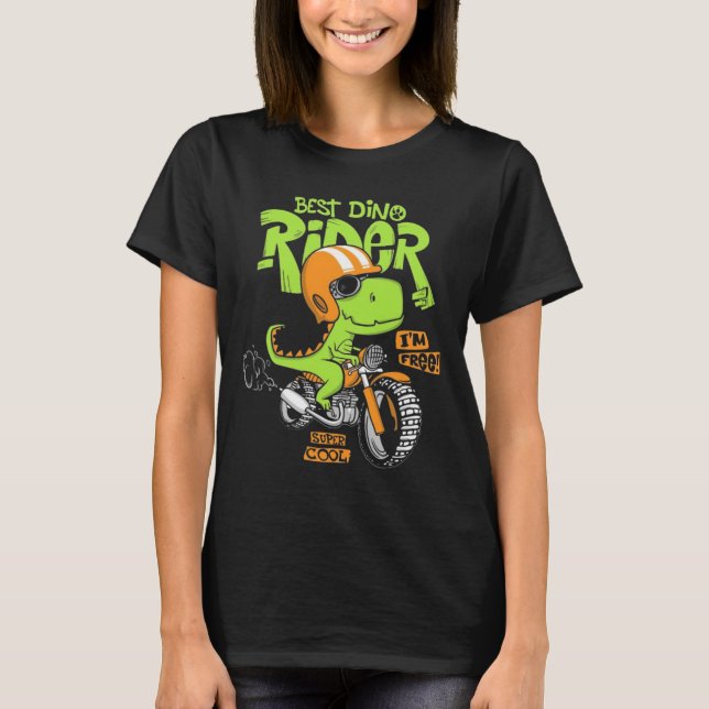Helmet Head Dinosaur T Shirt (Framsida)