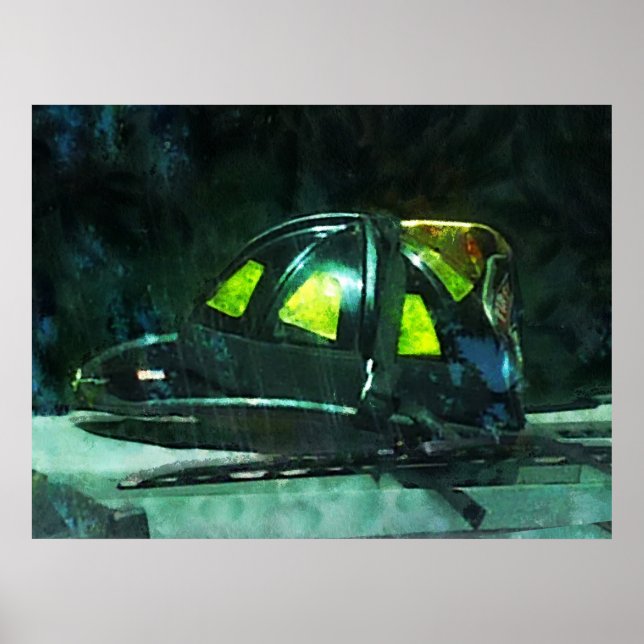 Helmet om brandsläckare poster (Framsidan)