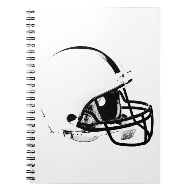 Helmet om fotboll anteckningsbok med spiral (Framsidan)