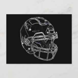 Helmet om fotboll vykort