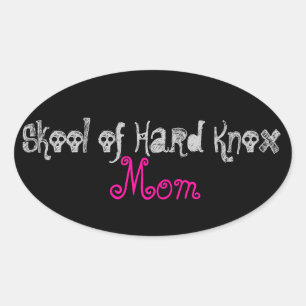 Helmet Sticker Ovalt Klistermärke