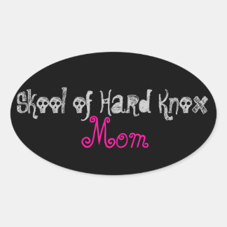 Helmet Sticker Ovalt Klistermärke