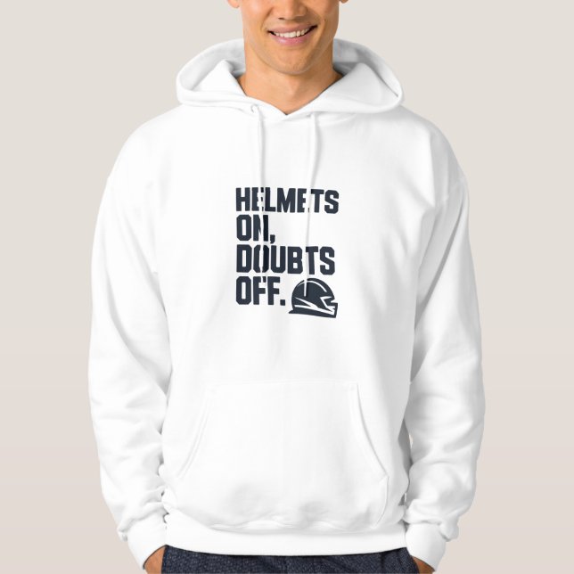 Helmets On Doubts Off Hoodie (Framsida)