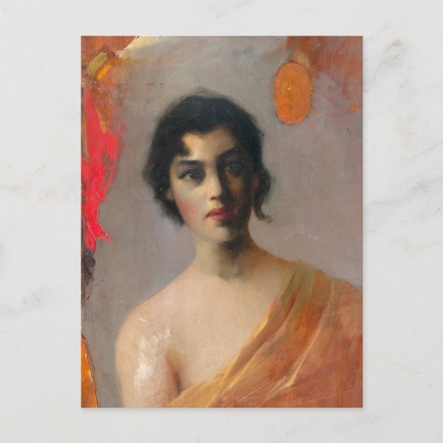 Helmi Biese Mörk hair Mörkhå rig rig Tummatukainen Vykort (Framsida)