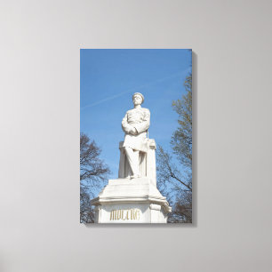 Helmuth von Moltkes staty i Berlin Canvastryck