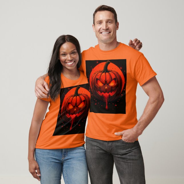 heloween, pumpa tryckt t-shirt (Unisex)