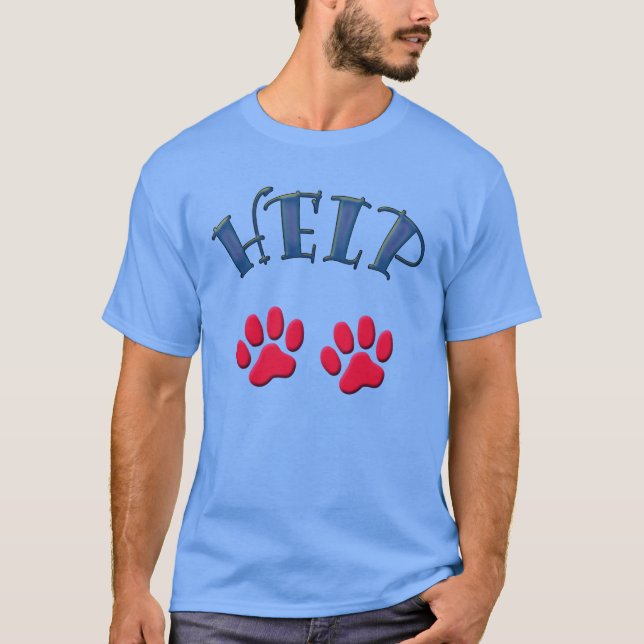 HELP animals -.- Tee Shirt (Framsida)