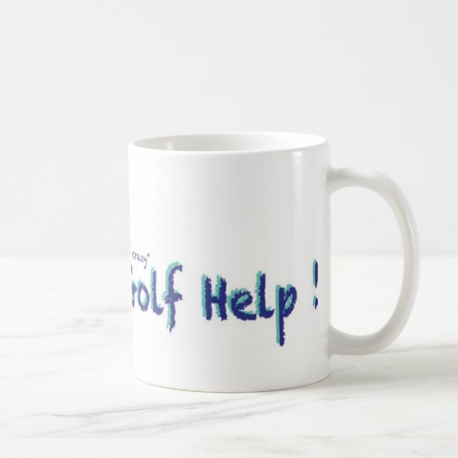 Help.com för galen Golf egen vridning på mode Kaffemugg (Höger)