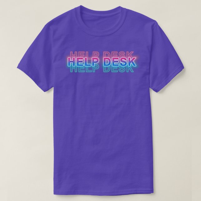 Help Desk T Shirt (Design framsida)