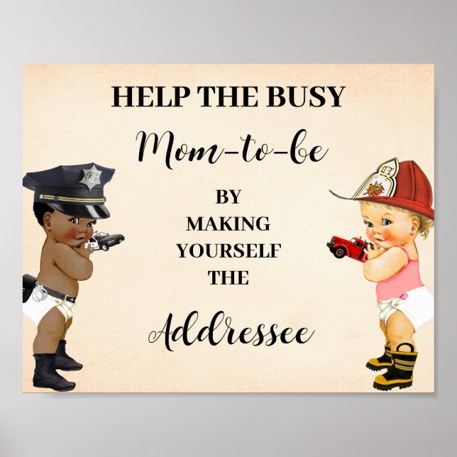 Help Mom Make Yourself Addressee Little Recruit Poster (Framsidan)