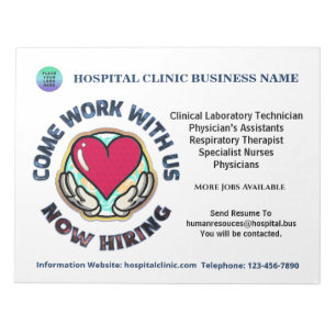 Help Wanted Business Now Hiring Personalize Anteckningsblock