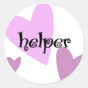 Helper Runt Klistermärke
