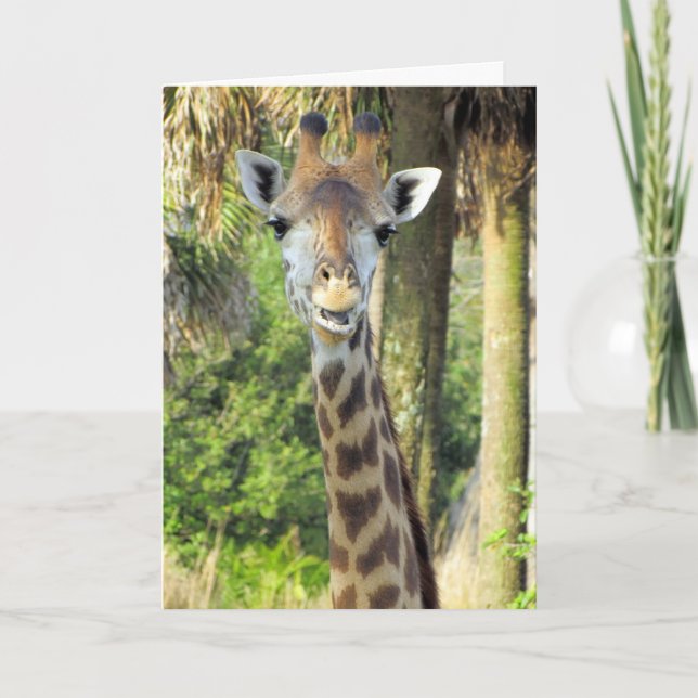 Helpful Mamma - Giraffe Mors dag-kort Kort (Framsida)