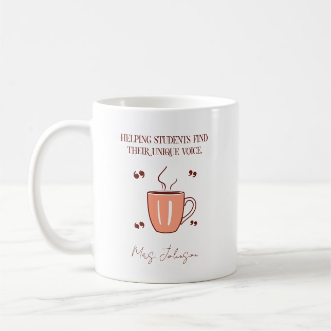 Helping Students Find Their Unique Voice Teacher Kaffemugg (Vänster)