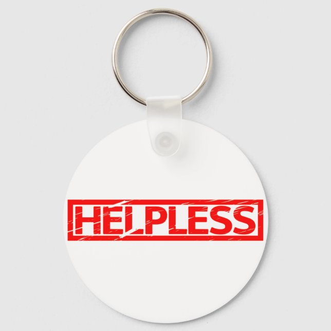 Helpless Frimärke Nyckelring (Framsida)