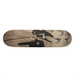 Helporträtt av en samurajkrigare c. 1780 skateboard bräda 20 cm
