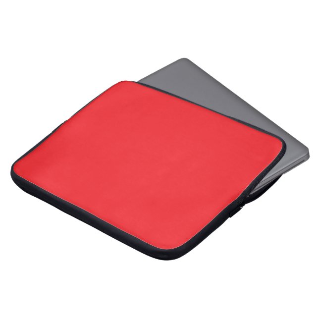 Helröd bakgrund laptop fodral (Framsida topp)