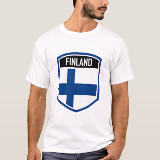 Helsingfors Finland Flagga Emblem T Shirt