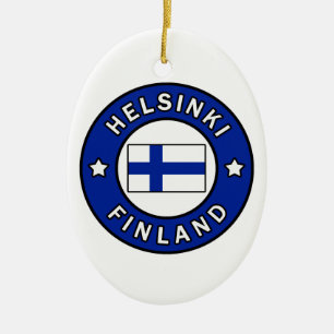 Helsingfors Finland Julgransprydnad Keramik