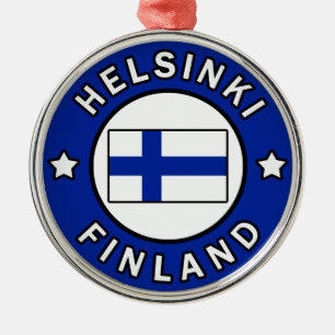 Helsingfors Finland Julgransprydnad Metall