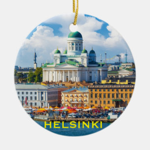 Helsingfors Finland julprydnad Julgransprydnad Keramik