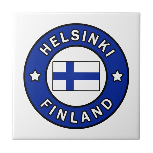 Helsingfors Finland Kakelplatta (Framsidan)