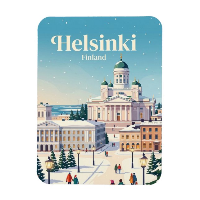 Helsingfors, Finland Magnet (Vertikal)