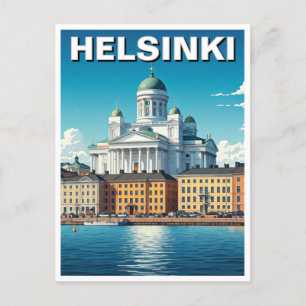 Helsingfors Finland Resa Vykort