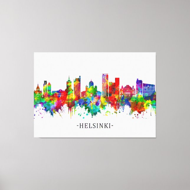 Helsingfors Finland Skyline Canvastryck (Framsida)