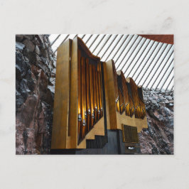 Helsingfors, Finland, Sten kyrkans organ Vykort