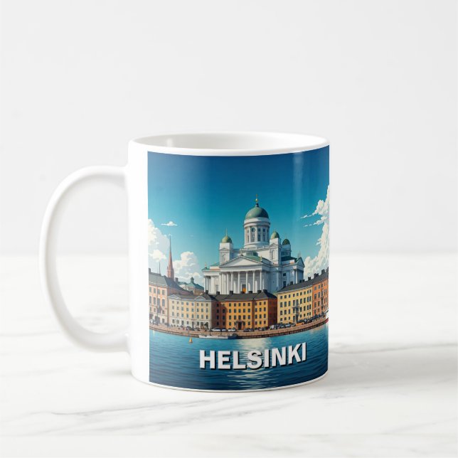 Helsingfors Finland Travel Kaffemugg (Vänster)