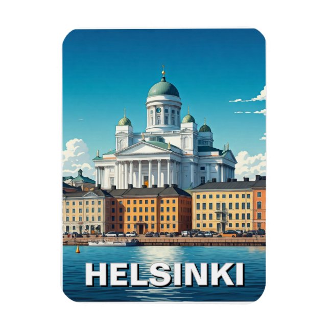 Helsingfors Finland Travel Magnet (Vertikal)
