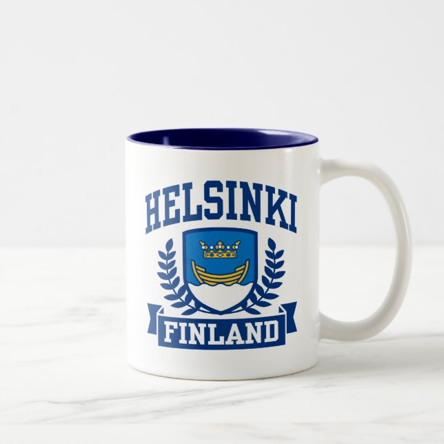 Helsingfors Finland Två-Tonad Mugg (Höger)